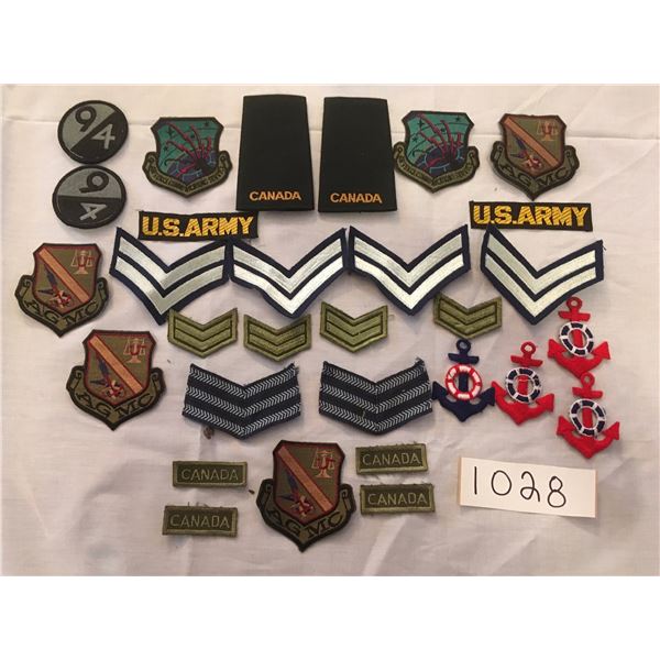1028 - 30 assorted patches