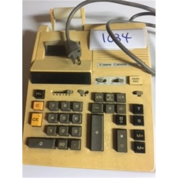 VINTAGE  80S  CANON  CANOLA   ELECTRIC/BATTERY ADDING MACHINE. WORKING  CONDITION