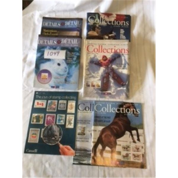 1049-LOT OF 13 CANADA POST STAMP COLLECTING MAGAZINES  1983,1998,1999