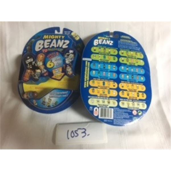 1053-LOT OF 2 MIGHTY BEANZ COLLECTIBLES. MINT/SEALED