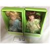 Image 1 : 1072-LOT OF 2 6INCH VICTORIAN PORCELAIN DOLLS. ORIGINAL PACKING.