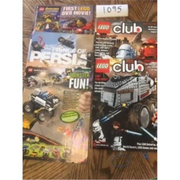 1095-LOT OF 5 LEGO MAGAZINES 2000’S MINT CONDITION