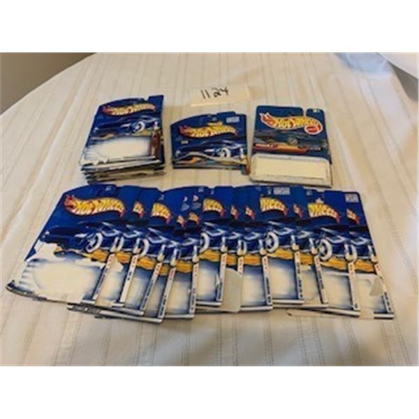 1124-HOT WHEELS ORIGINAL PACKAGING SPECS CARDS   LOT OF 55