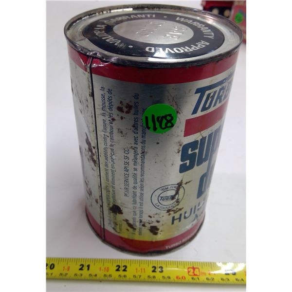 Full Tin Turbo Super Duty Litre Oil Can