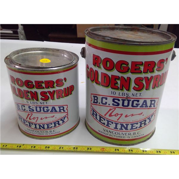 2x Rogers Corn Syrop Tins (5lb & 10lb)