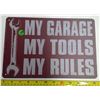 Image 1 : 12"x9" Reproduction Signs - My Garage
