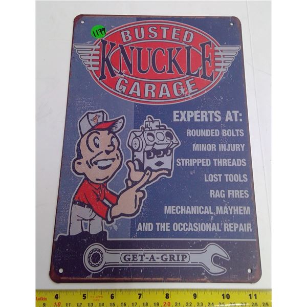 12 x9  Reproduction Signs - Busted Knuckle Garage
