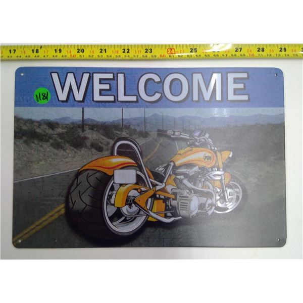 12 x9  Reproduction Signs - Welcome
