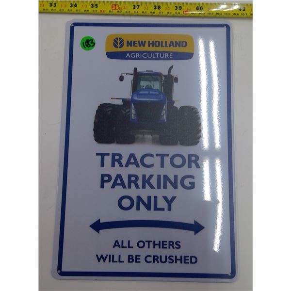 12 x9  Reproduction Signs - Tractor Parking Only