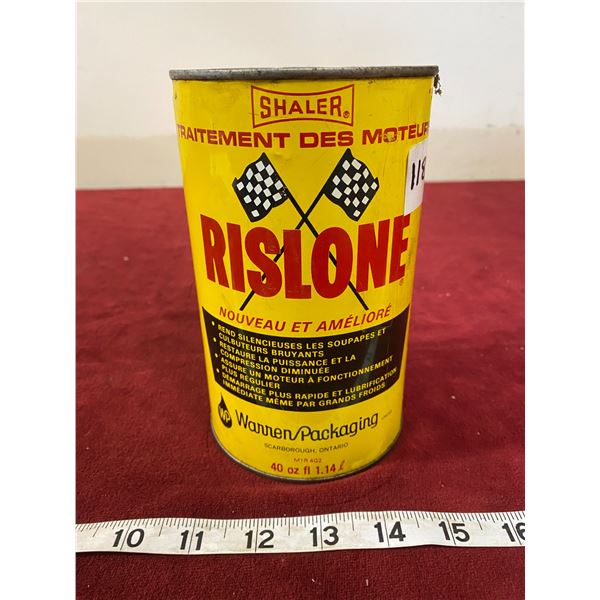 Shaler Rislone Tin Nice (Empty)