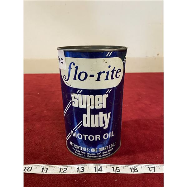 Flo-Rite Motor Oil Tin Empty