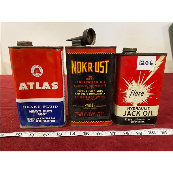 Vintage Oilers Tin (Shaler) (Atlas) (Flare)