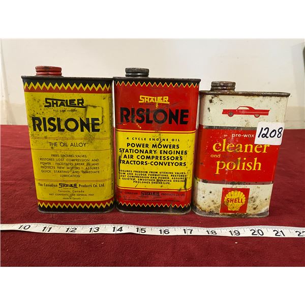 (3) Tins (Shaler) (Shell)