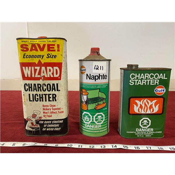 (3) Tins (Wizard) (2 Gulf)