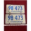 Image 1 : 1976 License Plate Set Saskatchewan