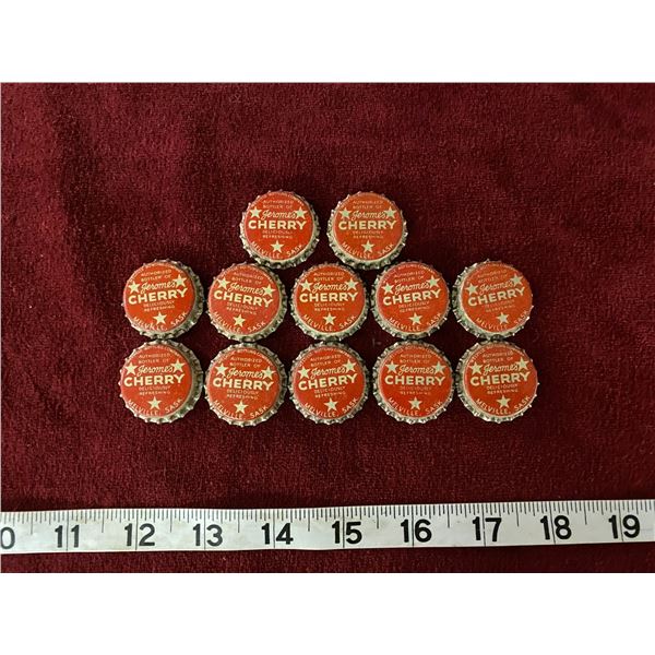 12 Jerome's Cherry Bottle Cap (Melville) With Cork Lined NOS