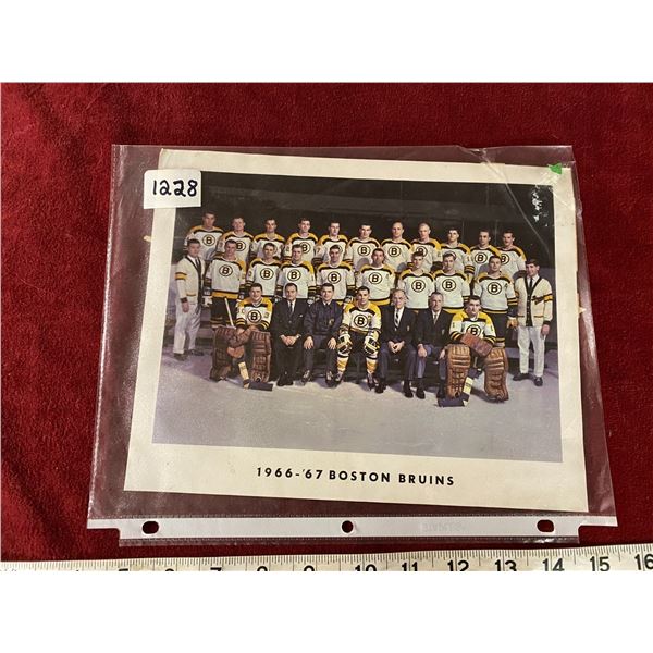 1966-1967 Boston Bruins Photo Original 10x8