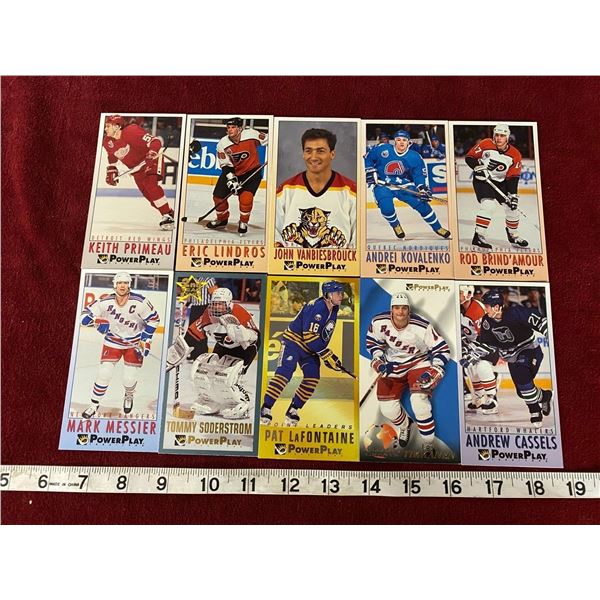 (10) 1993 Hockey Cards (Tall Boys)