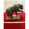 Image 4 : Ron Flaming 2001 Basswood Bear Carving Wax Finish (7-1/2 Tall)