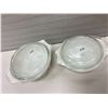 Image 4 : 2 Pyrex bowls & lids - 9" & 8"