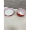 Image 1 : 2 Pyrex pieces, pie plate 9.5" & bowl 7"