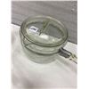 Image 3 : 2 Pyrex glass pots & lids - 7" across 4" & 5" high