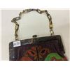 Image 3 : beaded purse Bake-lite handle very old great condition comes with mirror