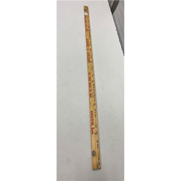 Esso yard stick - Nipawin Eugene S Owchar