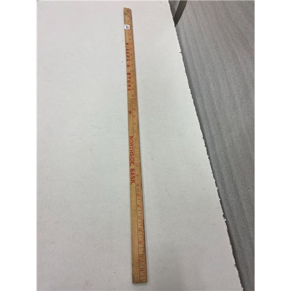 Northside store yard stick Wiberg's store