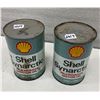 Image 1 : 2 Shell oil tins full - Synartic