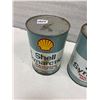 Image 3 : 2 Shell oil tins full - Synartic