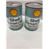 Image 4 : 2 Shell oil tins full - Synartic