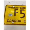 Image 2 : 1967 Sask centennial license plate - low digits 567