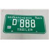 Image 1 : 1969 Sask license plate low digits 888