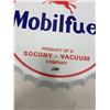 Image 2 : Mobil fuel tin sign - repro bottle cap style 16"