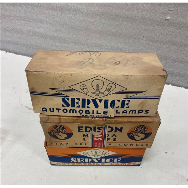 3 boxes assorted light bulbs Edison etc.