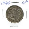 Image 1 : Silver 50 Cent Coin 1940