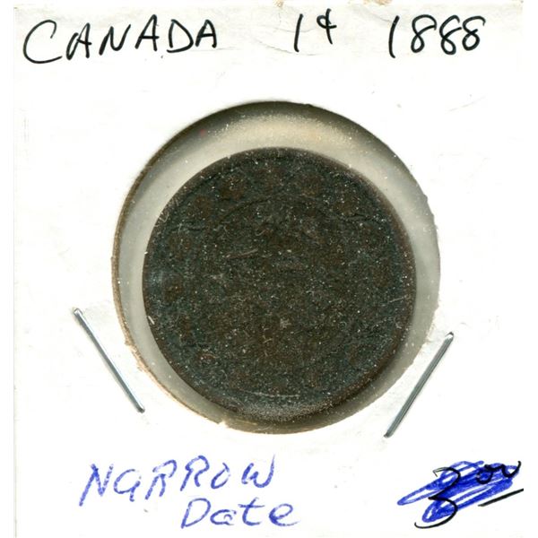Large One Cent 1888 Coin