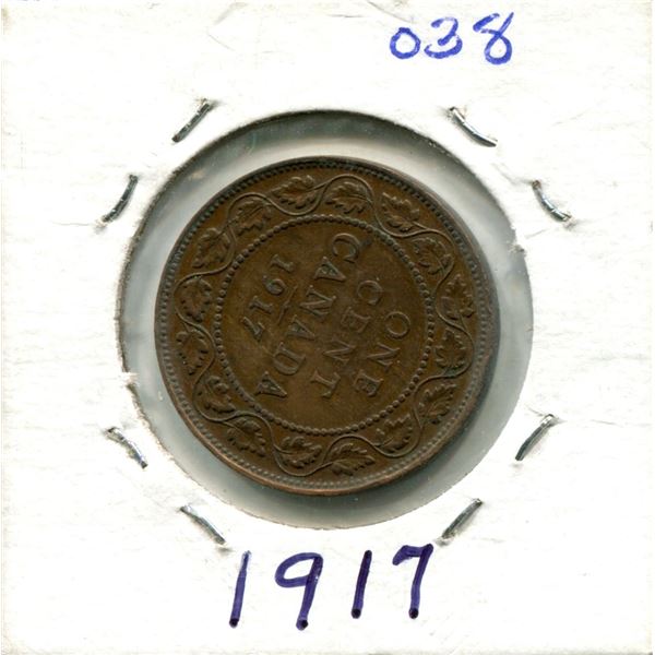 Large One Cent 1917 Coin