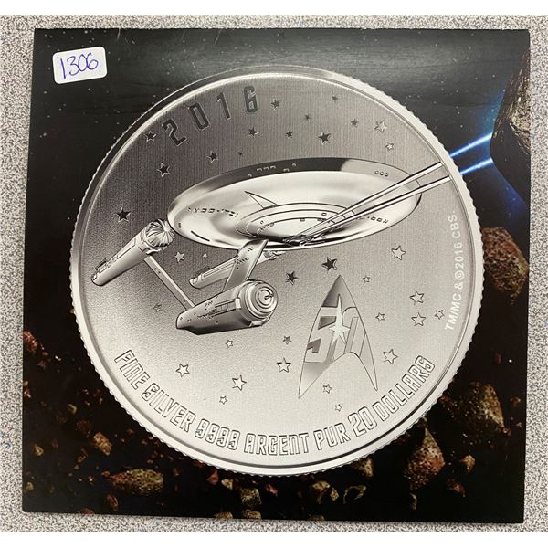 Sterling Silver Star Trek Enterprise Coin
