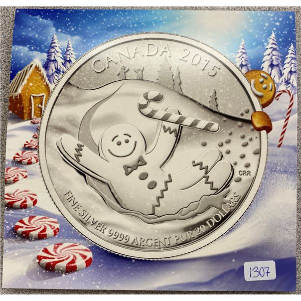 Sterling Silver Ginger Bread Man Coin