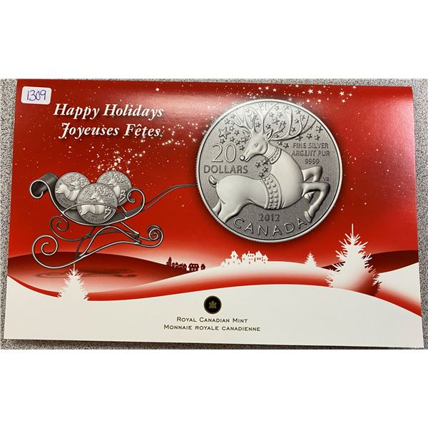 Sterling Silver Reindeer Coin