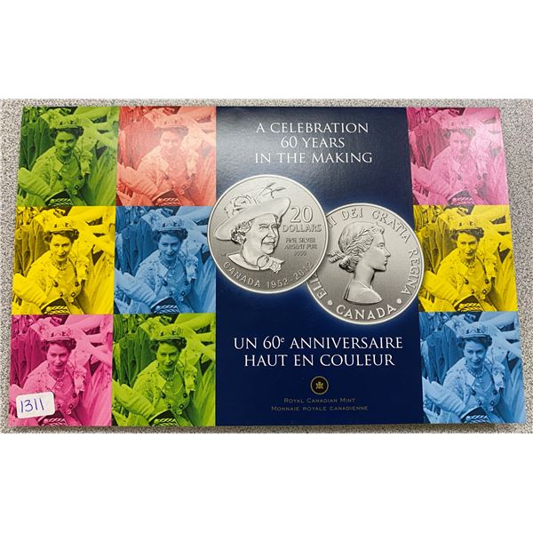 Sterling Silver Diamond Jubilee (Queen) Coin