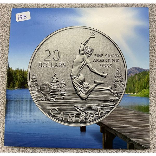 Sterling Silver Summer Time Coin