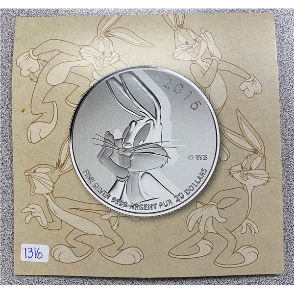 Sterling Silver Bugs Bunny Coin