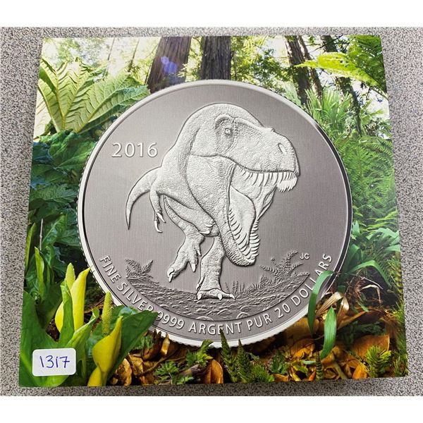 Sterling Silver Tyrannosaurus Coin