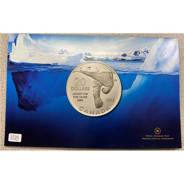 Sterling Silver Polar Bear Coin