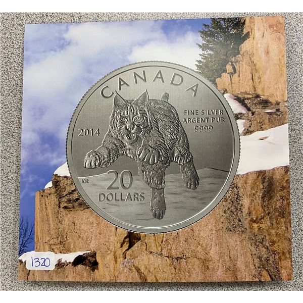 Sterling Silver Bob Cat Coin