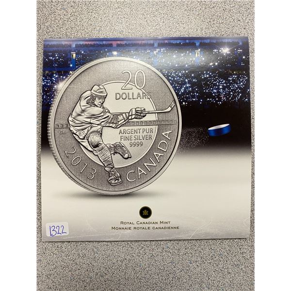 Sterling Silver Hockey Coin