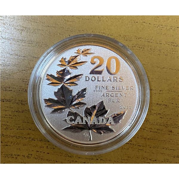 Sterling Silver Maple Leaf's Coin